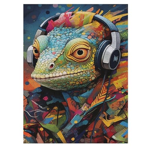Chamäleon 500 Teile Premium-Puzzles Für Erwachsene Kinder- Holzpuzzles Spaß Und Lernspiele - Perfekte Puzzle-Geschenke 55×41cm Chamäleon 500 Teile Premium-Puzzles Für Erwachsene Kinder- Holzpuzzles Spaß Und Lernspiele - Perfekte Puzzle-Geschenke 55×41cm von HHCXX