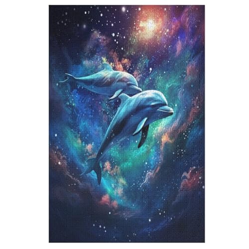 Delfin Holzpuzzle 1000 Teile Klassische Puzzles Erwachsene Kinder Puzzle DIY Kit Holzspielzeug Einzigartiges Geschenk 78×53cm Delfin Holzpuzzle 1000 Teile Klassische Puzzles Erwachsene Kinder Puzzle DIY Kit Holzspielzeug Einzigartiges Geschenk 78×53cm von HHCXX