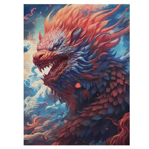 Drache 500 Teile Premium-Puzzles Für Erwachsene Kinder- Holzpuzzles Spaß Und Lernspiele - Perfekte Puzzle-Geschenke 55×41cm Drache 500 Teile Premium-Puzzles Für Erwachsene Kinder- Holzpuzzles Spaß Und Lernspiele - Perfekte Puzzle-Geschenke 55×41cm von HHCXX