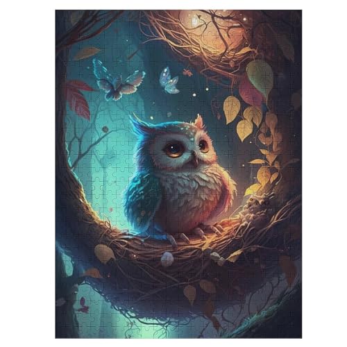 Eule Puzzle 500 Teile, Holzpuzzle Für Erwachsene Kinder, Impossible Puzzles, Geschicklichkeitsspiel Für Die Ganze Familie 55×41cm Eule Puzzle 500 Teile, Holzpuzzle Für Erwachsene Kinder, Impossible Puzzles, Geschicklichkeitsspiel Für Die Ganze Familie 55×41cm von HHCXX