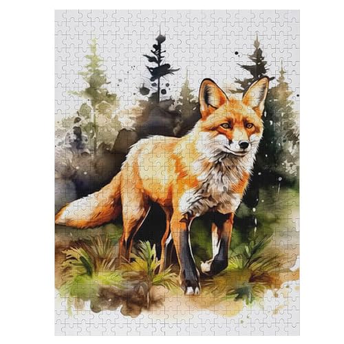 Fuchs 500 Teile Premium-Puzzles Für Erwachsene Kinder- Holzpuzzles Spaß Und Lernspiele - Perfekte Puzzle-Geschenke 55×41cm Fuchs 500 Teile Premium-Puzzles Für Erwachsene Kinder- Holzpuzzles Spaß Und Lernspiele - Perfekte Puzzle-Geschenke 55×41cm von HHCXX