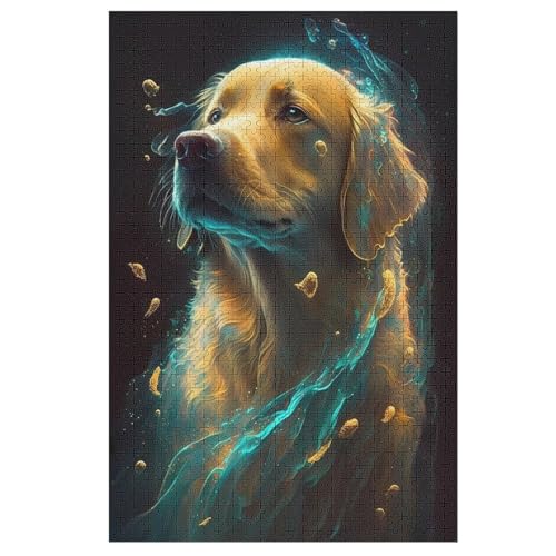 Holzpuzzles 1000 Teile Golden Retriever -Puzzle Für Jungen Und Mädchen, Schwierigkeitsgrad, Lernspiele, Familienspielzeug 78×53cm Holzpuzzles 1000 Teile Golden Retriever -Puzzle Für Jungen Und Mädchen, Schwierigkeitsgrad, Lernspiele, Familienspielzeug 78×53cm von HHCXX