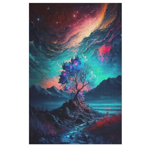 Holzpuzzles 1000 Teile Kosmischer Lebensbaum -Puzzle Für Jungen Und Mädchen, Schwierigkeitsgrad, Lernspiele, Familienspielzeug 78×53cm Holzpuzzles 1000 Teile Kosmischer Lebensbaum -Puzzle Für Jungen Und Mädchen, Schwierigkeitsgrad, Lernspiele, Familienspielzeug 78×53cm von HHCXX