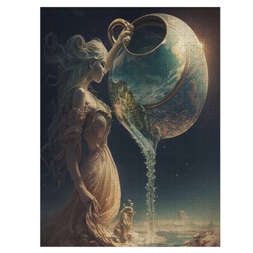 Holzpuzzles 500 Teile Wassermann -Puzzle Für Jungen Und Mädchen, Schwierigkeitsgrad, Lernspiele, Familienspielzeug 55×41cm Holzpuzzles 500 Teile Wassermann -Puzzle Für Jungen Und Mädchen, Schwierigkeitsgrad, Lernspiele, Familienspielzeug 55×41cm von HHCXX