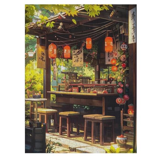 Japan Style 500 Teile Puzzles, Wood Craft, Hochwertiges Modernes Puzzle, DIY, Für Erwachsene Und Kinder Ab 12 Jahren, 55×41cm von HHCXX