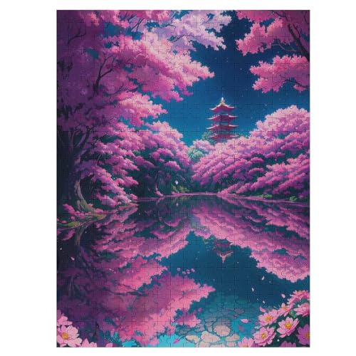 Japanische Kirschblüten 500 Teile Premium-Puzzles Für Erwachsene Kinder- Holzpuzzles Spaß Und Lernspiele - Perfekte Puzzle-Geschenke 55×41cm Japanische Kirschblüten 500 Teile Premium-Puzzles Für Erwachsene Kinder- Holzpuzzles Spaß Und Lernspiele - Perfekte Puzzle-Geschenke 55×41cm von HHCXX