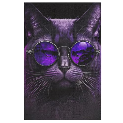 Katze 1000 Teile Premium-Puzzles Für Erwachsene Kinder- Holzpuzzles Spaß Und Lernspiele - Perfekte Puzzle-Geschenke 78×53cm Katze 1000 Teile Premium-Puzzles Für Erwachsene Kinder- Holzpuzzles Spaß Und Lernspiele - Perfekte Puzzle-Geschenke 78×53cm von HHCXX