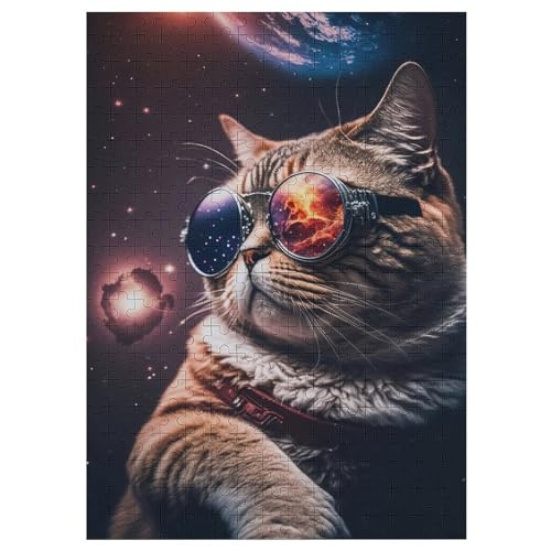 Katze Holzpuzzle 300 Teile Klassische Puzzles Erwachsene Kinder Puzzle DIY Kit Holzspielzeug Einzigartiges Geschenk 42×30cm Katze Holzpuzzle 300 Teile Klassische Puzzles Erwachsene Kinder Puzzle DIY Kit Holzspielzeug Einzigartiges Geschenk 42×30cm von HHCXX