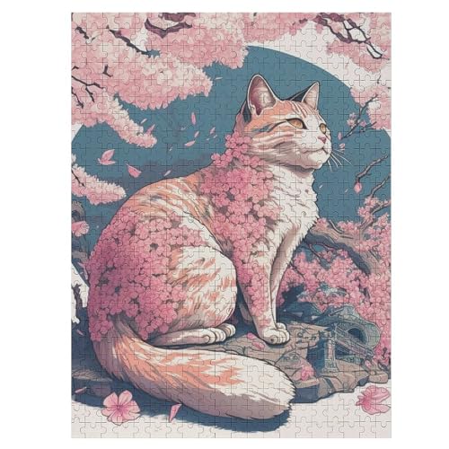 Kirschblütenkatze Japan Puzzles 500 Teile Für Jugendliche Holzpuzzlespielzeug Familienspiel Schwierigkeitsgrad Herausforderungspuzzles 55×41cm Kirschblütenkatze Japan Puzzles 500 Teile Für Jugendliche Holzpuzzlespielzeug Familienspiel Schwierigkeitsgrad Herausforderungspuzzles 55×41cm von HHCXX