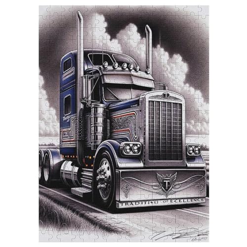 LKW 300 Teile Puzzle Für Erwachsene, Herausforderung Puzzles - Verringerter Druck Schwieriges Holzpuzzle Für Kinder 12+ 42×30cm LKW 300 Teile Puzzle Für Erwachsene, Herausforderung Puzzles - Verringerter Druck Schwieriges Holzpuzzle Für Kinder 12+ 42×30cm von HHCXX