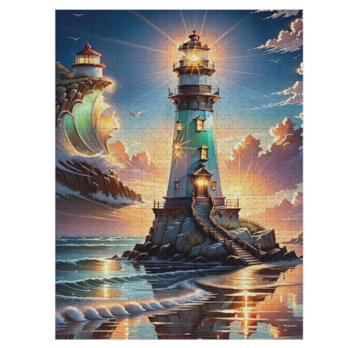 Leuchtturm 500 Teile Premium-Puzzles Für Erwachsene Kinder- Holzpuzzles Spaß Und Lernspiele - Perfekte Puzzle-Geschenke 55×41cm Leuchtturm 500 Teile Premium-Puzzles Für Erwachsene Kinder- Holzpuzzles Spaß Und Lernspiele - Perfekte Puzzle-Geschenke 55×41cm von HHCXX