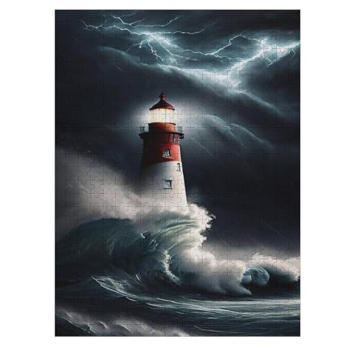Leuchtturm 500 Teile Puzzles Für Erwachsene,Holzpuzzle - Verringerter Druck Schwieriges Unmögliche Puzzle Für Erwachsene 12+ Kinder 55×41cm Leuchtturm 500 Teile Puzzles Für Erwachsene,Holzpuzzle - Verringerter Druck Schwieriges Unmögliche Puzzle Für Erwachsene 12+ Kinder 55×41cm von HHCXX