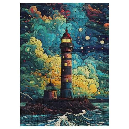 Leuchtturm Holzpuzzle Für Erwachsene Teenager Stress Abbauen Familien-Puzzlespiel Poster 300-teiliges Puzzle Kinder Lernspiel 42×30cm Leuchtturm Holzpuzzle Für Erwachsene Teenager Stress Abbauen Familien-Puzzlespiel Poster 300-teiliges Puzzle Kinder Lernspiel 42×30cm von HHCXX