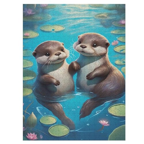 Otter Puzzle Für Erwachsene 500 Teile Premium Recyceltes Brett Zum Lernen, Lernspielzeug, Familienspiele Kinder Holzpuzzle 55×41cm Otter Puzzle Für Erwachsene 500 Teile Premium Recyceltes Brett Zum Lernen, Lernspielzeug, Familienspiele Kinder Holzpuzzle 55×41cm von HHCXX