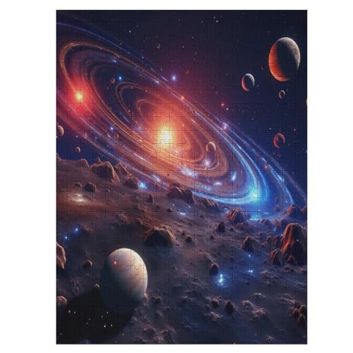Planet Puzzle 500 Teile, Holzpuzzle Für Erwachsene Kinder, Impossible Puzzles, Geschicklichkeitsspiel Für Die Ganze Familie 55×41cm Planet Puzzle 500 Teile, Holzpuzzle Für Erwachsene Kinder, Impossible Puzzles, Geschicklichkeitsspiel Für Die Ganze Familie 55×41cm von HHCXX