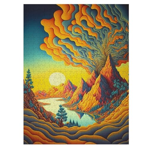 Psychedelisch 500 Teile Premium-Puzzles Für Erwachsene Kinder- Holzpuzzles Spaß Und Lernspiele - Perfekte Puzzle-Geschenke 55×41cm Psychedelisch 500 Teile Premium-Puzzles Für Erwachsene Kinder- Holzpuzzles Spaß Und Lernspiele - Perfekte Puzzle-Geschenke 55×41cm von HHCXX