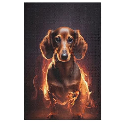 Puzzle 1000 Teile Dachshund Hund Holzpuzzle Für Erwachsene Lernspiel Herausforderungsspielzeug The Puzzles Für Erwachsene Kinder 78×53cm Puzzle 1000 Teile Dachshund Hund Holzpuzzle Für Erwachsene Lernspiel Herausforderungsspielzeug The Puzzles Für Erwachsene Kinder 78×53cm von HHCXX