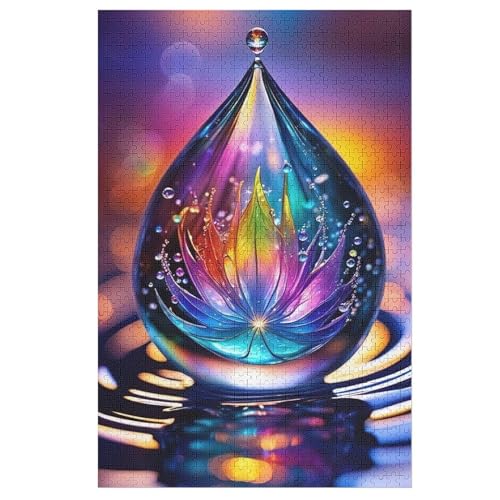 Puzzle 1000 Teile Wassertropfen Holzpuzzle Für Erwachsene Lernspiel Herausforderungsspielzeug The Puzzles Für Erwachsene Kinder 78×53cm Puzzle 1000 Teile Wassertropfen Holzpuzzle Für Erwachsene Lernspiel Herausforderungsspielzeug The Puzzles Für Erwachsene Kinder 78×53cm von HHCXX