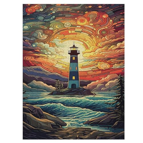 Puzzle 500 Teile Leuchtturm Holzpuzzle Für Erwachsene Lernspiel Herausforderungsspielzeug The Puzzles Für Erwachsene Kinder 55×41cm Puzzle 500 Teile Leuchtturm Holzpuzzle Für Erwachsene Lernspiel Herausforderungsspielzeug The Puzzles Für Erwachsene Kinder 55×41cm von HHCXX