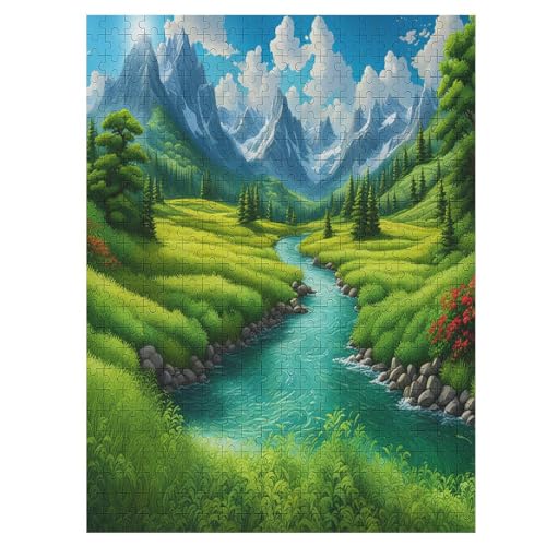 Puzzle Für Erwachsene, 500 Teile, Berglandschaft, Holzpuzzle, Geburtstagsgeschenke, Puzzle Wanddekoration 55×41cm Puzzle Für Erwachsene, 500 Teile, Berglandschaft, Holzpuzzle, Geburtstagsgeschenke, Puzzle Wanddekoration 55×41cm von HHCXX