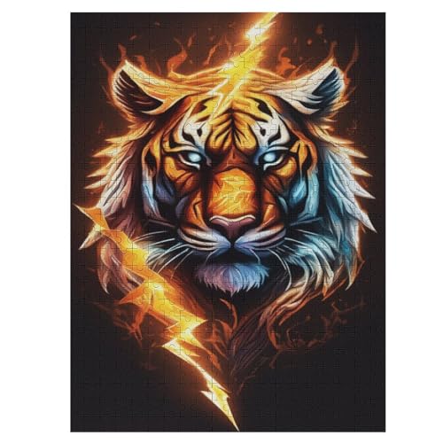 Puzzle Für Erwachsene, Tiger Puzzles, 500-teiliges Holzpuzzle, Geeignet Für Erwachsene Und Kinder Ab 12 Jahren, Tolles Geschenk 55×41cm Puzzle Für Erwachsene, Tiger Puzzles, 500-teiliges Holzpuzzle, Geeignet Für Erwachsene Und Kinder Ab 12 Jahren, Tolles Geschenk 55×41cm von HHCXX