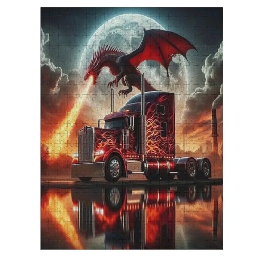 Puzzle Für Erwachsene 500 Teiliges LKW Puzzles Für Erwachsene Holzbrettpuzzles Denksportaufgaben Für Erwachsene 55×41cm Puzzle Für Erwachsene 500 Teiliges LKW Puzzles Für Erwachsene Holzbrettpuzzles Denksportaufgaben Für Erwachsene 55×41cm von HHCXX