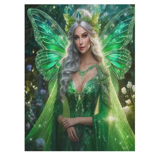Puzzles Für Erwachsene Schöne Elfe, 500 Teile, Puzzle Aus Holz Für Erwachsene Und Kinder Ab 12 Jahren, Lernspielzeug 55×41cm von HHCXX