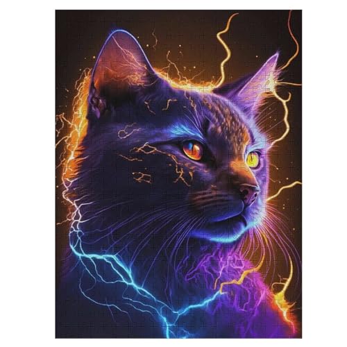 Star Katze 500 Teile Premium-Puzzles Für Erwachsene Kinder- Holzpuzzles Spaß Und Lernspiele - Perfekte Puzzle-Geschenke 55×41cm Star Katze 500 Teile Premium-Puzzles Für Erwachsene Kinder- Holzpuzzles Spaß Und Lernspiele - Perfekte Puzzle-Geschenke 55×41cm von HHCXX