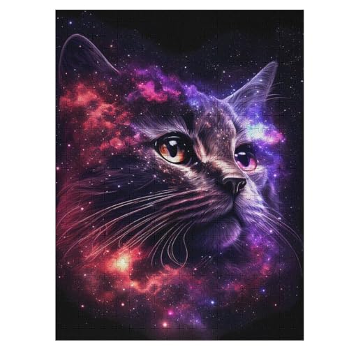 Star Katze Holzpuzzle Für Erwachsene Teenager Stress Abbauen Familien-Puzzlespiel Poster 500-teiliges Puzzle Kinder Lernspiel 55×41cm Star Katze Holzpuzzle Für Erwachsene Teenager Stress Abbauen Familien-Puzzlespiel Poster 500-teiliges Puzzle Kinder Lernspiel 55×41cm von HHCXX