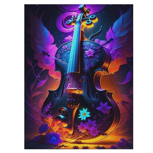 Violine Puzzle Für Erwachsene 500 Teile Premium Recyceltes Brett Zum Lernen, Lernspielzeug, Familienspiele Kinder Holzpuzzle 55×41cm Violine Puzzle Für Erwachsene 500 Teile Premium Recyceltes Brett Zum Lernen, Lernspielzeug, Familienspiele Kinder Holzpuzzle 55×41cm von HHCXX