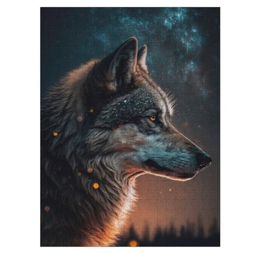 Wolf Holzpuzzle Erwachsene - 500 Teiliges Jigsaw Knobelspiel - Puzzle Für Erwachsene & Kinder - Outdoor & Reisespielzeug 55×41cm Wolf Holzpuzzle Erwachsene - 500 Teiliges Jigsaw Knobelspiel - Puzzle Für Erwachsene & Kinder - Outdoor & Reisespielzeug 55×41cm von HHCXX