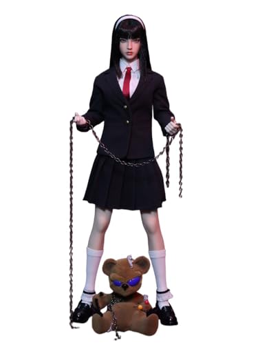 HHMacro JKTOYS 1/6 Scale Tomie Cosplay Version Bewegliches Auge Doppelköpfige Skulptur Konfiguration 30,5 cm Frau Actionfigur K-005 von HHMacro