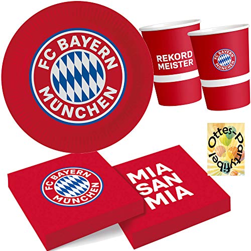 HHO FC-Bayern-München-Party-Set für 16 Fußballfans 52tlg. Teller Becher Servietten HHO FC-Bayern-München-Party-Set für 16 Fußballfans 52tlg. Teller Becher Servietten von HHO