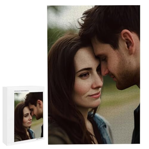 Personalisiertes Fotopuzzle, Puzzle Selbst Gestalten, Holzpuzzle mit Eigenem Foto Puzzle Personalisiert Fotopuzzle Geschenk, Individuelles Geschenke für Oma, Kinder, Mutter, Familie (1000 Teile) c-139 von HHQGOUYG