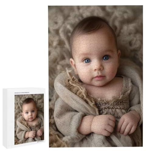 Personalisiertes Fotopuzzle, Puzzle Selbst Gestalten, Holzpuzzle mit Eigenem Foto Puzzle Personalisiert Fotopuzzle Geschenk, Individuelles Geschenke für Oma, Kinder, Mutter, Familie (2000 Teile) c-105 von HHQGOUYG