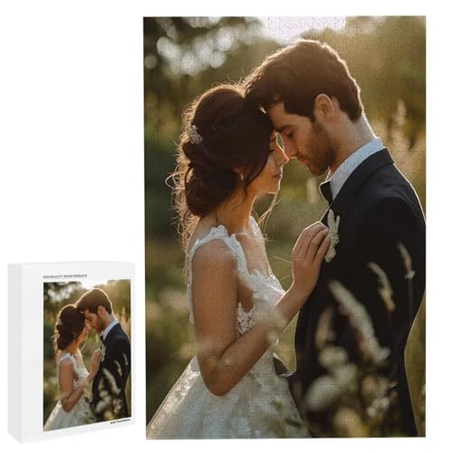 Personalisiertes Fotopuzzle, Puzzle Selbst Gestalten, Holzpuzzle mit Eigenem Foto Puzzle Personalisiert Fotopuzzle Geschenk, Individuelles Geschenke für Oma, Kinder, Mutter, Familie (2000 Teile) c-141 von HHQGOUYG