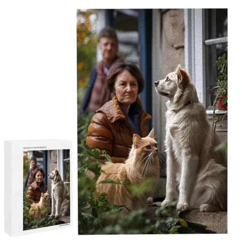 Personalisiertes Fotopuzzle, Puzzle Selbst Gestalten, Holzpuzzle mit Eigenem Foto Puzzle Personalisiert Fotopuzzle Geschenk, Individuelles Geschenke für Oma, Kinder, Mutter, Familie (2000 Teile) c-129 von HHQGOUYG