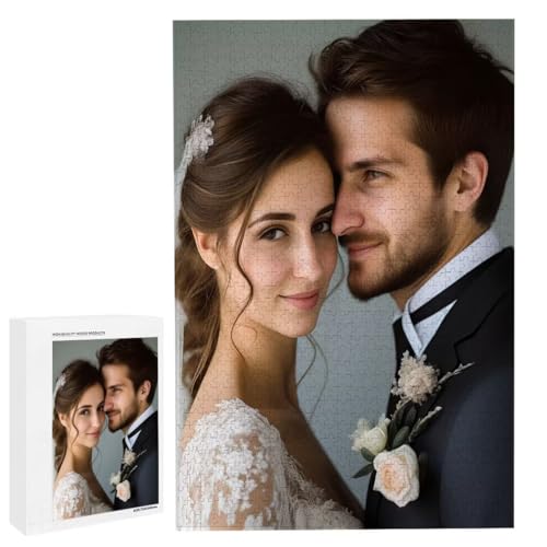 Personalisiertes Fotopuzzle, Puzzle Selbst Gestalten, Holzpuzzle mit Eigenem Foto Puzzle Personalisiert Fotopuzzle Geschenk, Individuelles Geschenke für Oma, Kinder, Mutter, Familie (2000 Teile) c-189 von HHQGOUYG