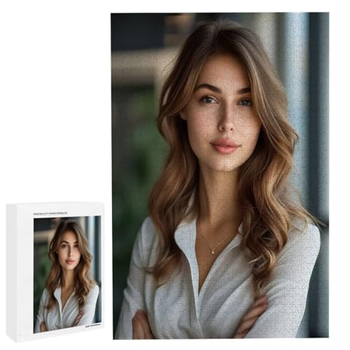 Personalisiertes Fotopuzzle, Puzzle Selbst Gestalten, Holzpuzzle mit Eigenem Foto Puzzle Personalisiert Fotopuzzle Geschenk, Individuelles Geschenke für Oma, Kinder, Mutter, Familie (2000 Teile) c-87 von HHQGOUYG