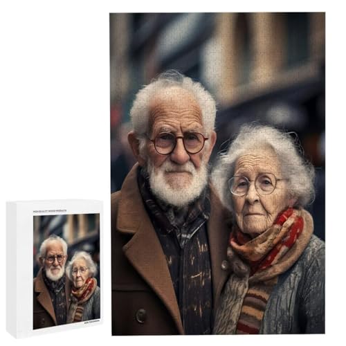 Personalisiertes Fotopuzzle, Puzzle Selbst Gestalten, Holzpuzzle mit Eigenem Foto Puzzle Personalisiert Fotopuzzle Geschenk, Individuelles Geschenke für Oma, Kinder, Mutter, Familie (2000 Teile) c-93 von HHQGOUYG