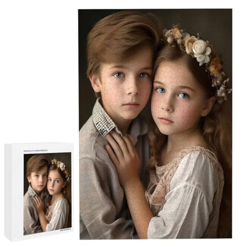 Personalisiertes Fotopuzzle, Puzzle Selbst Gestalten, Holzpuzzle mit Eigenem Foto Puzzle Personalisiert Fotopuzzle Geschenk, Individuelles Geschenke für Oma, Kinder, Mutter, Familie (2000 Teile) c-81 von HHQGOUYG