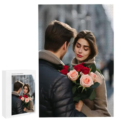 Personalisiertes Fotopuzzle, Puzzle Selbst Gestalten, Holzpuzzle mit Eigenem Foto Puzzle Personalisiert Fotopuzzle Geschenk, Individuelles Geschenke für Oma, Kinder, Mutter, Familie (3000 Teile) c-112 von HHQGOUYG