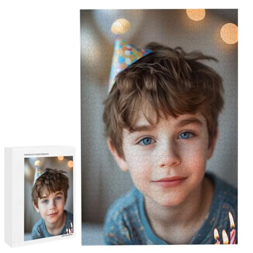 Personalisiertes Fotopuzzle, Puzzle Selbst Gestalten, Holzpuzzle mit Eigenem Foto Puzzle Personalisiert Fotopuzzle Geschenk, Individuelles Geschenke für Oma, Kinder, Mutter, Familie (3000 Teile) c-106 von HHQGOUYG