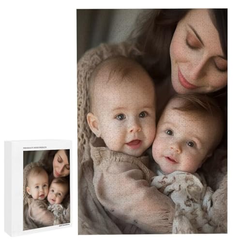 Personalisiertes Fotopuzzle, Puzzle Selbst Gestalten, Holzpuzzle mit Eigenem Foto Puzzle Personalisiert Fotopuzzle Geschenk, Individuelles Geschenke für Oma, Kinder, Mutter, Familie (4000 Teile) c-65 von HHQGOUYG