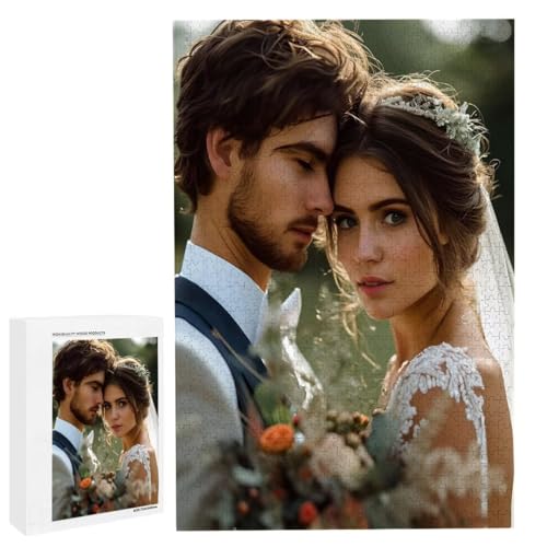 Personalisiertes Fotopuzzle, Puzzle Selbst Gestalten, Holzpuzzle mit Eigenem Foto Puzzle Personalisiert Fotopuzzle Geschenk, Individuelles Geschenke für Oma, Kinder, Mutter, Familie (4000 Teile) c-35 von HHQGOUYG