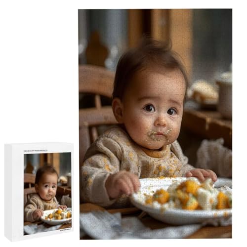 Personalisiertes Fotopuzzle, Puzzle Selbst Gestalten, Holzpuzzle mit Eigenem Foto Puzzle Personalisiert Fotopuzzle Geschenk, Individuelles Geschenke für Oma, Kinder, Mutter, Familie (4000 Teile) c-47 von HHQGOUYG