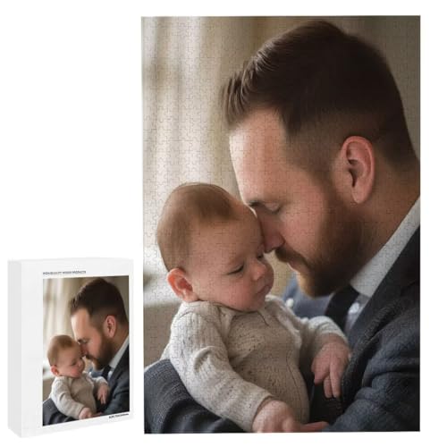 Personalisiertes Fotopuzzle, Puzzle Selbst Gestalten, Holzpuzzle mit Eigenem Foto Puzzle Personalisiert Fotopuzzle Geschenk, Individuelles Geschenke für Oma, Kinder, Mutter, Familie (4000 Teile) c-67 von HHQGOUYG