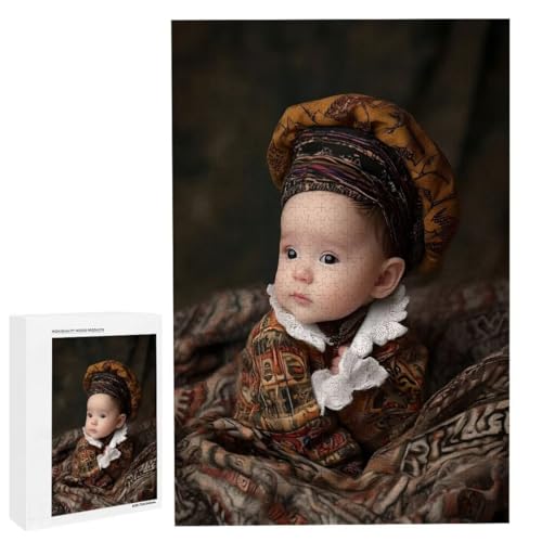 Personalisiertes Fotopuzzle, Puzzle Selbst Gestalten, Holzpuzzle mit Eigenem Foto Puzzle Personalisiert Fotopuzzle Geschenk, Individuelles Geschenke für Oma, Kinder, Mutter, Familie (500 Teile) c-54 von HHQGOUYG