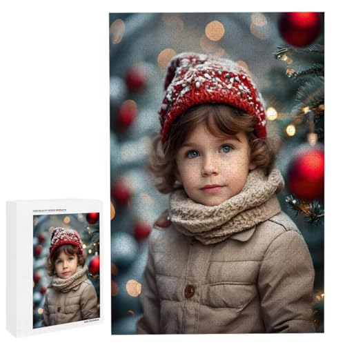 Personalisiertes Fotopuzzle, Puzzle Selbst Gestalten, Holzpuzzle mit Eigenem Foto Puzzle Personalisiert Fotopuzzle Geschenk, Individuelles Geschenke für Oma, Kinder, Mutter, Familie (5000 Teile) c-30 von HHQGOUYG