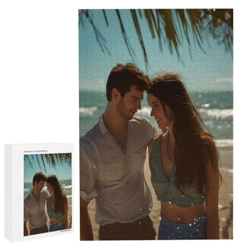 Personalisiertes Fotopuzzle, Puzzle Selbst Gestalten, Holzpuzzle mit Eigenem Foto Puzzle Personalisiert Fotopuzzle Geschenk, Individuelles Geschenke für Oma, Kinder, Mutter, Familie (5000 Teile) c-24 von HHQGOUYG